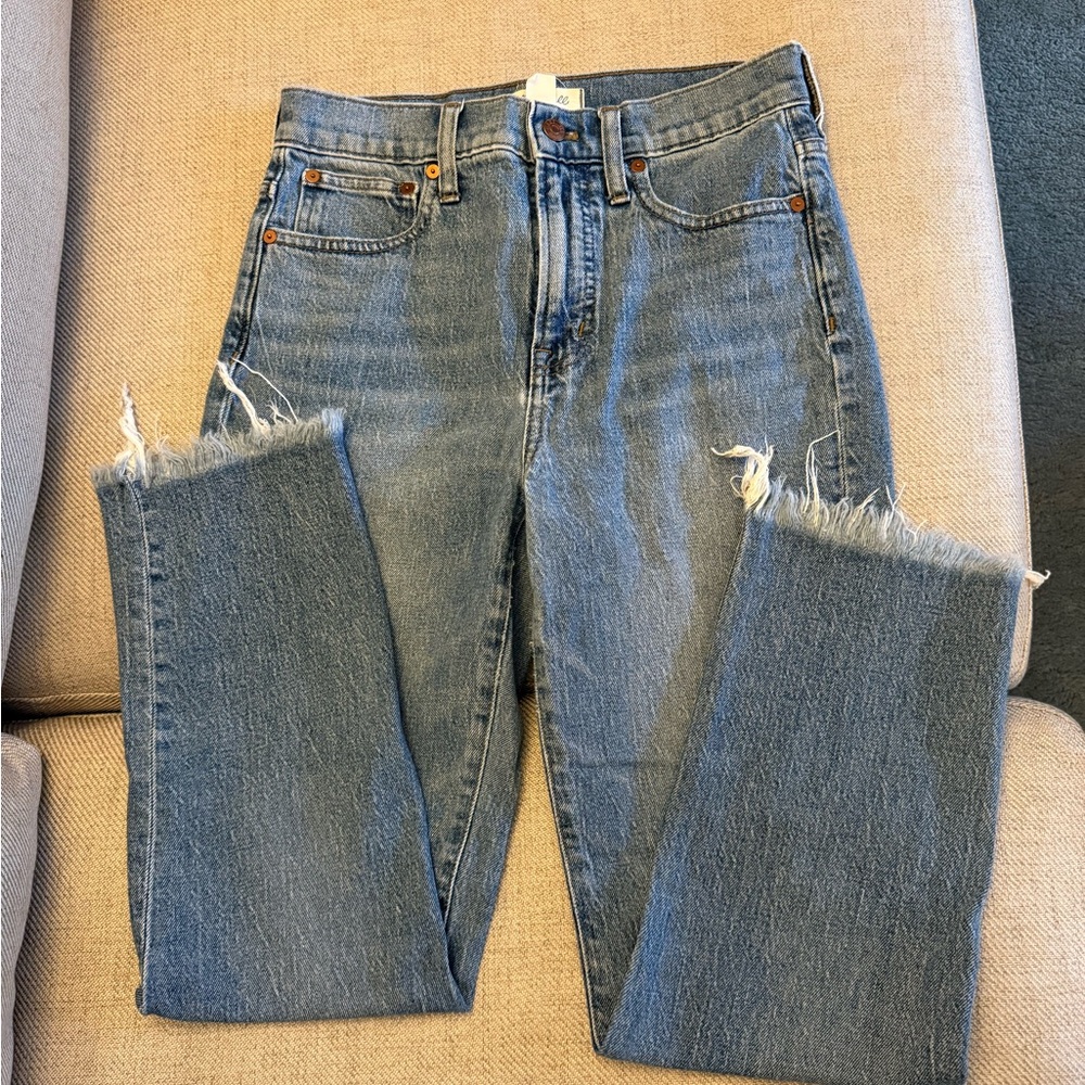 Madewell “The Perfect Vintage Crop” Blue Jeans